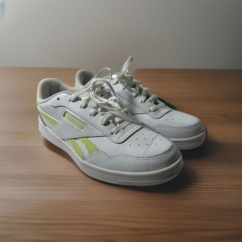 Reebokā Court Advance White/Green Sneakers Shoes - MemoryTech Comfort - Size 5.5